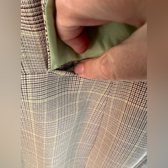 Worthington Stretch Lightweight Plaid Jacket/Blazer Size 12 Academia - Picture 6 of 11